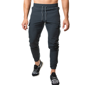 Pantalón Cargo de Algodón para Hombre, Pantalón Informal de Tela Suave Elástica de Cintura Media para Gimnasio y Correr - Product Image 1