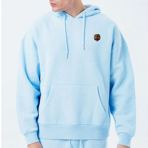 Sweat-shirts surdimensionnés pour hommes en coton 100% personnalisés, décontractés, légers, style hip-hop, streetwear, en molleton, écologiques - Product Image 3