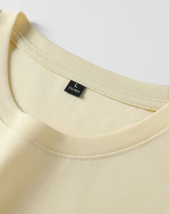 Men's Long Sleeve O Neck Solid Knitted T-Shirt 100% Cotton Regular Fit Casual Wear Blank Front Plain Dyed Breathable 180g - Product Image 4