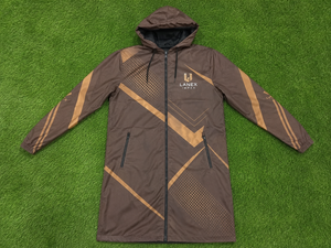Veste de pluie imperméable longue à capuche marron personnalisée, coupe-vent et respirante, pour hommes et femmes, randonnée, pêche, camping, OEM - Product Image 6
