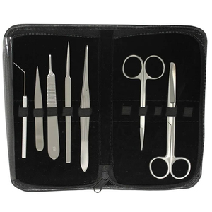 Kits de pratique de suture pour étudiants en acier inoxydable de qualité chirurgicale avec porte-aiguille, coussinets de suture à trois couches, scalpel et ciseaux - Product Image 2