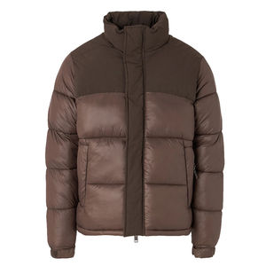 Veste matelassée imperméable à capuche de haute qualité personnalisée North avec fermeture éclair et logo frontal pour homme – Hiver - Product Image 5