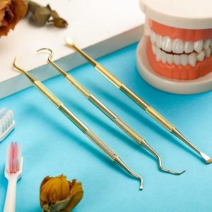 Raspador y desincrustador dental de doble punta para higiene bucal, removedor de placa y cálculos, instrumento quirúrgico dental aprobado por ISO - Product Image 5