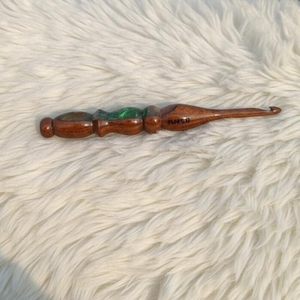 Luxury Colorful Wooden and Resin Round 20cm <b>Crochet</b> <b>Hooks</b> <b>Set</b> for Yarn Craft and Hand Knitting - Product Image 3