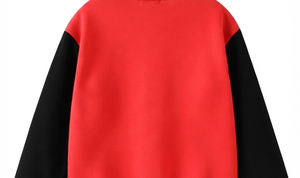 Chaqueta Universitaria Roja Personalizada con Mangas Negras y Rayas Blancas, Unisex, Informal, para Otoño, Corte Regular, Material de Poliéster - Product Image 6