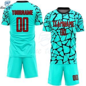Conjunto de Uniforme de Fútbol Profesional Personalizado con Impresión, Camiseta y Pantalones Cortos de Talla Grande, Secado Rápido, Proveedor Mayorista - Product Image 4