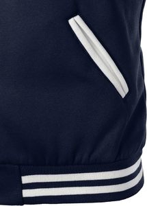 Chaqueta Varsity Stonefield Manufacturing - 100% Lana, con Capucha, Impermeable, Ecológica, Estilo Patchwork, Ropa de Calle, Ropa de Invierno - Product Image 5