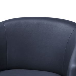Poltrona Girevole Ardena Blu Notte, Design Elegante in Ecopelle per Arredamento Soggiorno - Product Image 4
