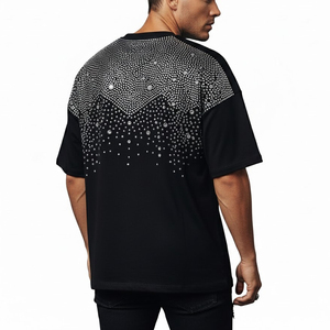 เสื้อยืดแขนยาวคอกลมสีกรมท่าสำหรับผู้ชาย ทรงปกติ สีพื้น ผ้าฝ้ายระบายอากาศ สวมใส่สบาย - Product Image 4
