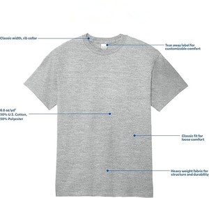 Camiseta de algodón negra para hombre, corte holgado, manga corta, cuello redondo, informal, con logo frontal, estilo urbano, tejido de punto tipo jersey - Product Image 5