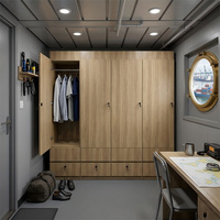 Casier de cabine marin ignifuge approuvé DNV avec ventilation, armoire et aménagement intérieur personnalisé pour navire