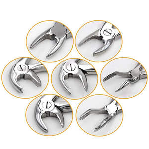 Juego de 10 piezas de fórceps manuales de acero inoxidable para extracción dental, instrumentos quirúrgicos de Dentavex - Product Image 4