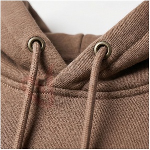 Ensemble de survêtement à capuche marron pour homme, manches longues, couleur unie, décontracté, respirant, coupe régulière, pour l'automne - Product Image 4