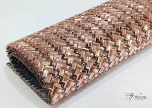 Lámina de Cristal Color Durazno Claro A-2158 – Lámina de Malla de Cristales de Primera Calidad para Prendas, Vestidos de Novia, Manualidades y Joyería - Product Image 4