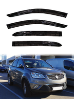 Pare-soleil pour fenêtre de voiture GCS SSANGYONG KORANDO 2010-2016, protection contre la pluie, double ruban adhésif, matériau acrylique