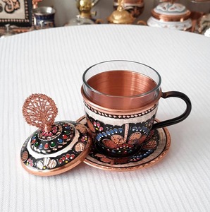 Taza y Vaso de Cobre Puro de Doble Pared, Hechos a Mano, Tradicionales, Ayurvédicos, para Uso Diario - Product Image 2