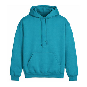 Custom Heat-Transfer Printing 100% Cotton Fleece Winter Solid Plain Dyed Breathable Eco-Friendly Pullover Hooded Sweatshirt - Product Image 2