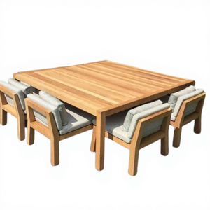 Muebles de exterior de Vietnam con estructura de madera/aluminio, mesa y sillas para comedor al aire libre, colores personalizados, juego de jardín, fabricante vietnamita. - Product Image 5