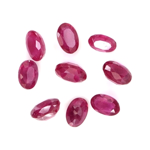 Rubis naturels de Bangkok, ovales calibrés 4x6mm, pierres précieuses facettées naturelles, prêtes à l'emploi pour la création de bijoux - Product Image 4