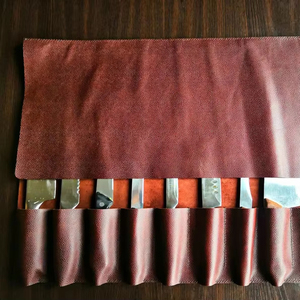 Nouveau design Sacs à dos en cuir Crazy Horse, sac de rangement portable pour couteaux de chef professionnels avec compartiments LKR-0262 - Product Image 1