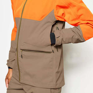 Veste de chasse imperméable orange fluo haute visibilité, manteau de terrain extérieur respirant et coupe-vent, équipement de performance, vêtements pour hommes - Product Image 4