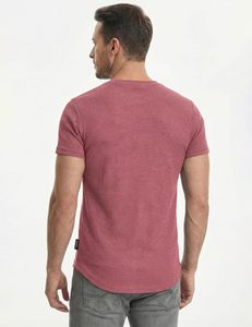 Camiseta de Manga Corta para Hombre de Alta Calidad, Cuello Redondo, Color Sólido, Logotipo Personalizado en la Parte Delantera, Transpirable, Ecológica, de Secado Rápido, Informal - Product Image 3
