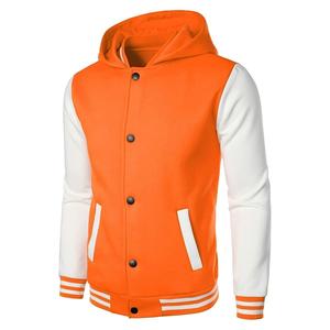 Custom Made Men's Long Sleeve Varsity Jackets New Style Winter Fabric with <b>Light</b> Feature Stand Collar Latest Designs by Plain - Product Image 2