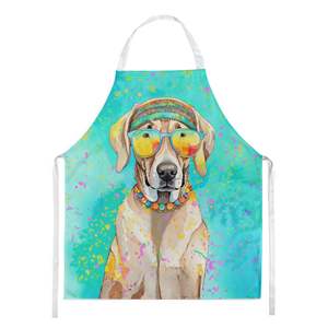 Unisex Large Multicolor Weimaraner Hippie Dawg <b>Apron</b> for <b>Cooking</b> Baking Crafts Gardening-for Adults <b>Men</b> Women Kitchen Server - Product Image 1