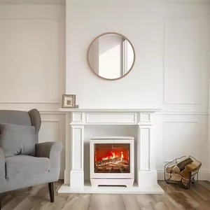 Wood <b>Round</b> <b>Wall</b> <b>Mirror</b> with Wood Frame Handmade Contemporary Design for Bathroom Entryway Living Room-REHMAN CRAFT - Product Image 2