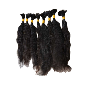 เครื่องต่อผมมนุษย์แบบเรมี่ผมลอนแบบอินเดียคู่สีดำหยิกธรรมชาติ - Product Image 1