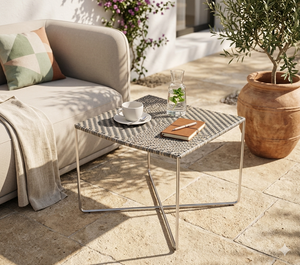 Modern Square Wicker Rattan <b>Side</b> <b>Table</b> Weather Resistant <b>Outdoor</b> Patio Furniture Coffee Accent <b>Table</b> For Garden Balcony Hotel - Product Image 4