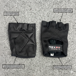 Guantes de gimnasio para entrenamiento pesado, guantes de gimnasio de medio dedo, guantes con soporte para muñeca, guantes transpirables para levantamiento de pesas de alta resistencia, unisex - Product Image 5