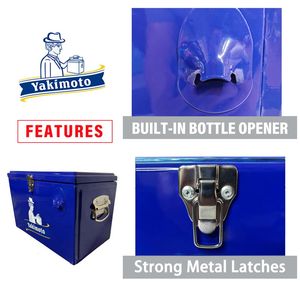 Borsa Frigo Portatile Isolata da 20L con 4 Giorni di Ritenzione del Ghiaccio, Capacità 35 Lattine, Blu Riflettente con Chiusure Metalliche Bloccabili - Product Image 6