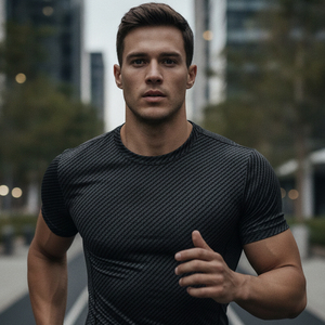 Camisetas de Compresión de Alta Calidad al por Mayor, Ropa Deportiva para Gimnasio, Camisetas Ajustadas para Correr con Estampado Personalizado para Hombre - Product Image 4