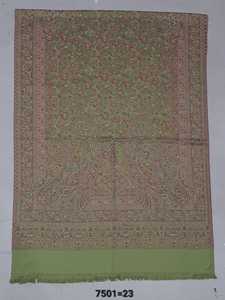 <b>WOOL</b> ACRYLIC BLENDED JAMAWAR SHAWL OR <b>SCARF</b> - Product Image 6