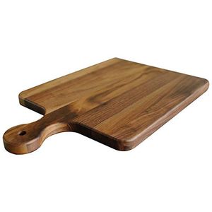 Tabla de cortar de madera duradera para cocina, para cortar verduras, carne y frutas, tabla de madera natural gruesa y resistente. - Product Image 5