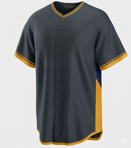 Ropa Deportiva de Último Diseño y Alta Calidad, Camisetas de Béisbol con Botones Completos en Venta, Fabricación Profesional, Camiseta de Béisbol Personalizada - Product Image 3