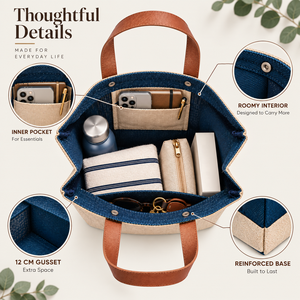 Custom Juco Shopping Tote <b>Bag</b> with PU Leather Handles Eco Friendly Grocery Retail Carry <b>Bag</b> Promotional <b>Gift</b> <b>Bag</b> Bulk - Product Image 5