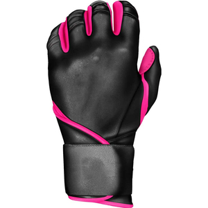 Gants de frappe de baseball de haute qualité, service OEM, gants en cuir souple, logo personnalisé, pour l'entraînement des adultes. - Product Image 2