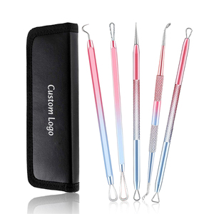 <b>Blackhead</b> Remover 9 Pcs Pimple Popper Tool Set Stainless Steel <b>Blackhead</b> <b>Extractor</b> Removal Tools set - Product Image 6