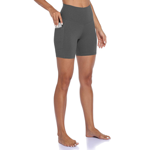 ชุดโยคะขาสั้นพร้อมผ้าสไปเด็กซ์ยืดหยุ่นสำหรับผู้หญิง - Product Image 1