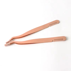 Pinzas para Pestañas con Punta Suave, Herramienta de Precisión de Acero Inoxidable, Aplicador Profesional para Salón de Belleza, Pinzas para Extensión de Pestañas - Product Image 2