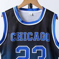 Seragam Basket untuk Dewasa Desain OEM Musim Dingin Lengan Pendek Logo Depan Dicetak Hitam & Kuning Poliester Bernapas Cepat Kering