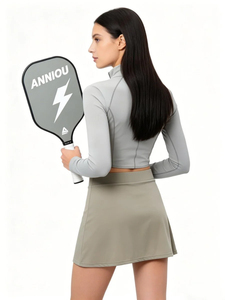 Custom Wholesale Women's A-Line Embroidery Pleated High <b>Elastic</b> Warm-up Sublimation Tennis Golf Pickleball <b>Skirts</b> - Product Image 3