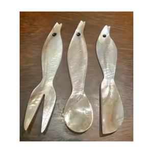Vietnam Handmade Mother of Pearl Spoon Luxury Seashell Tableware Decorative Gift Item <b>Wholesale</b> - Product Image 5