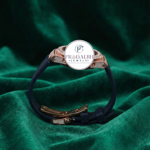นาฬิกาเพชรหรู Pragalbh Jewels นาฬิกาโมอิสซาไนต์ นาฬิกาสปอร์ตแบบอนาล็อกประดับเพชรเต็มเรือน ตัวเรือนสแตนเลสสำหรับผู้ชาย - Product Image 5