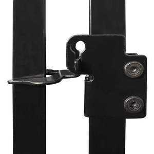 กรงสุนัขเหล็กสีดำ ขนาด 118.1 x 118.1 x 72.8 นิ้ว พร้อมตัวล็อค สำหรับสุนัข - Product Image 6