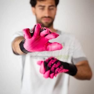 Guantes de Entrenamiento de Portero de Cuero Premium, Antideslizantes, con Cierre de Gancho y Bucle, Diseño Transpirable para Sesiones de Academia y Ejercicios de Porteros - Product Image 3
