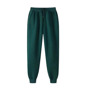 Luxury 400GSM Cotton Fleece <b>Stacked</b> Pants Plain Blank High Waist Ruched Bottom <b>Joggers</b> Wholesale Price <b>Jogger</b> - Product Image 6