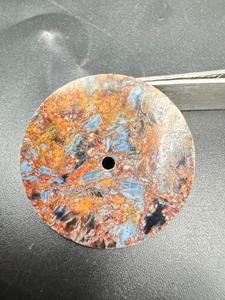 Esfera de Reloj de Pietersite con Corte Plano, Clásica, Elegante, Vintage, de Lujo, 28.5mm de Diámetro, 1mm de Grosor, 2mm de Orificio Central, Modelo 1823W - Product Image 6